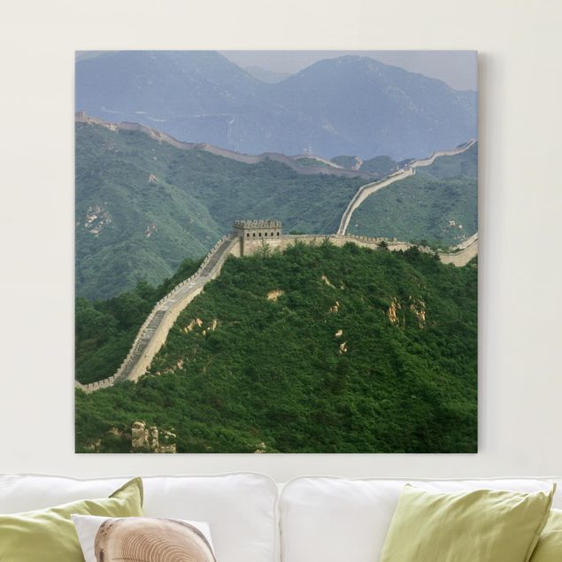 Déco mur cuisine La Grande Muraille de Chine à l'air libre