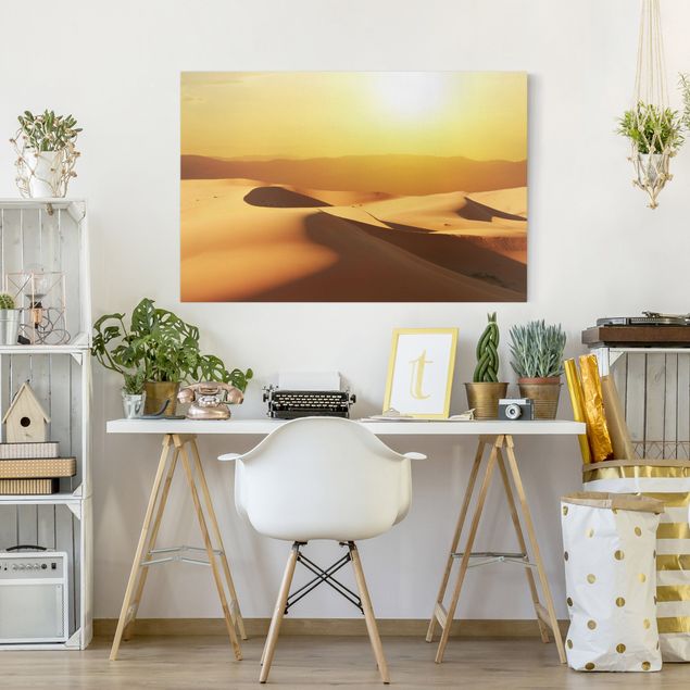 Tableaux sur toile avec dunes Le désert d'Arabie Saoudite