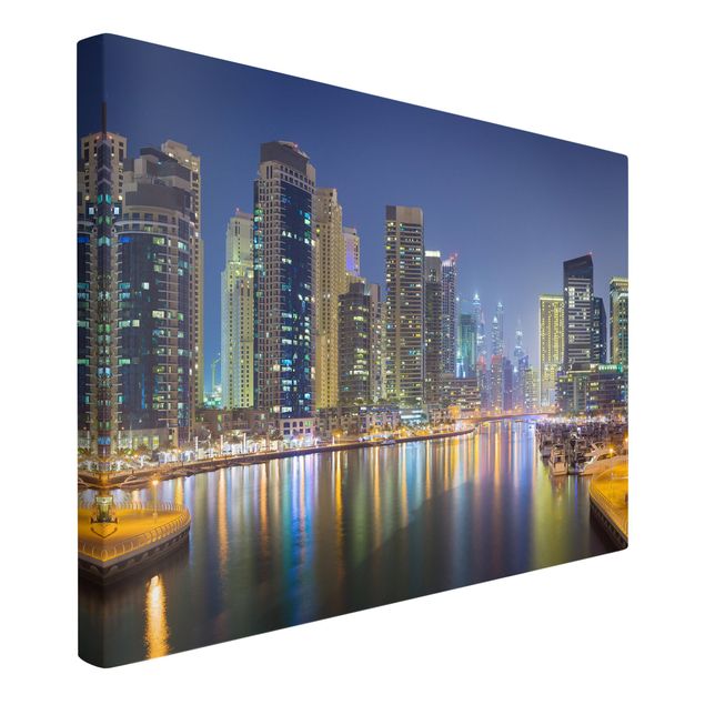 Tableaux sur toile Dubaï Dubai Night Skyline