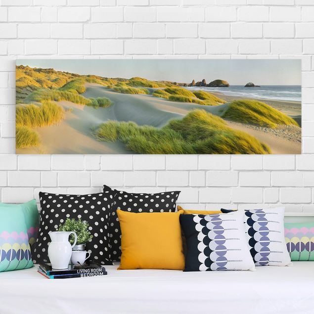 Tableaux sur toile avec herbes Dunes et herbes à la mer