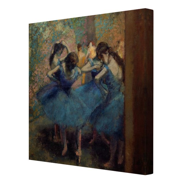 Tableau portrait Edgar Degas - Danseurs bleus