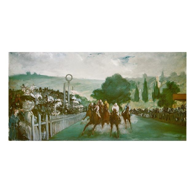 Toile cheval Edouard Manet - Courses à Longchamp