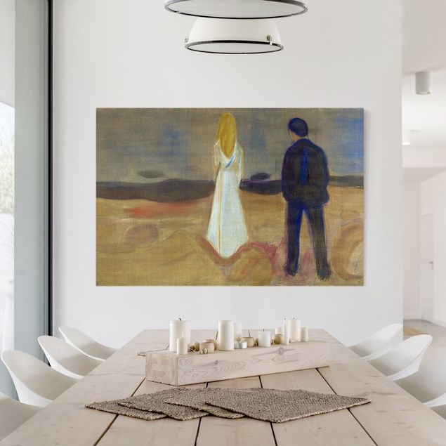 Tableaux Artistiques Edvard Munch - Deux humains. Les solitaires (Reinhardt-Fries)