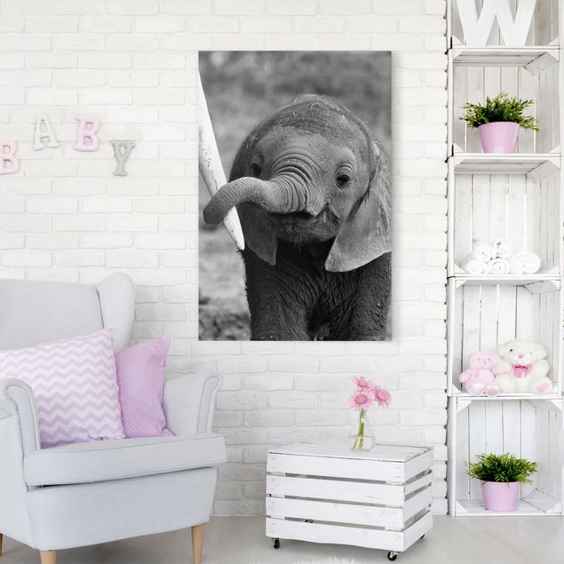Toile elephant Bébé Eléphant