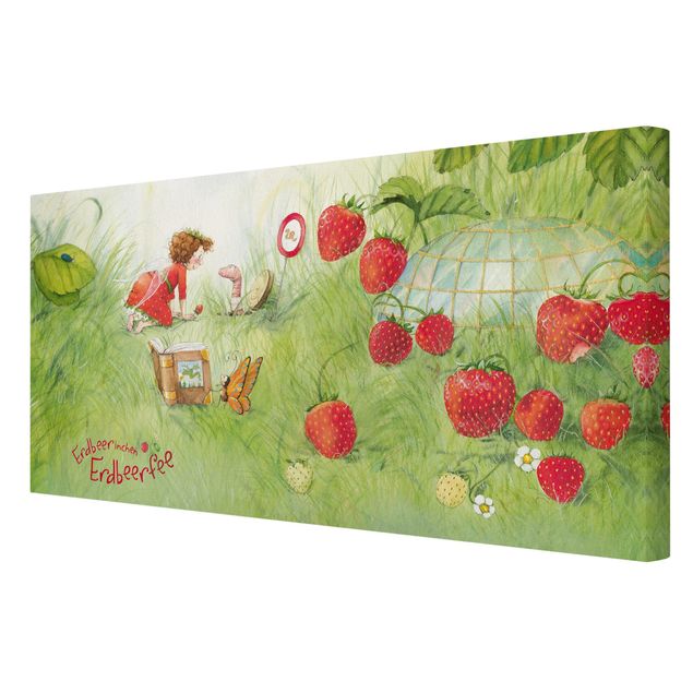 Tableaux muraux The Strawberry Fairy- avec le ver à la maison