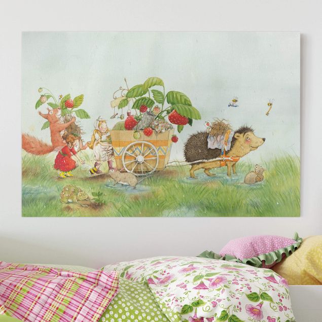 Déco chambre enfant The Strawberry Fairy - avec le hérisson