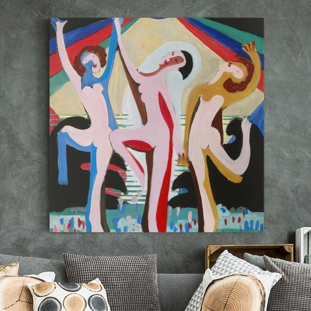 Décorations cuisine Ernst Ludwig Kirchner - Danse des couleurs