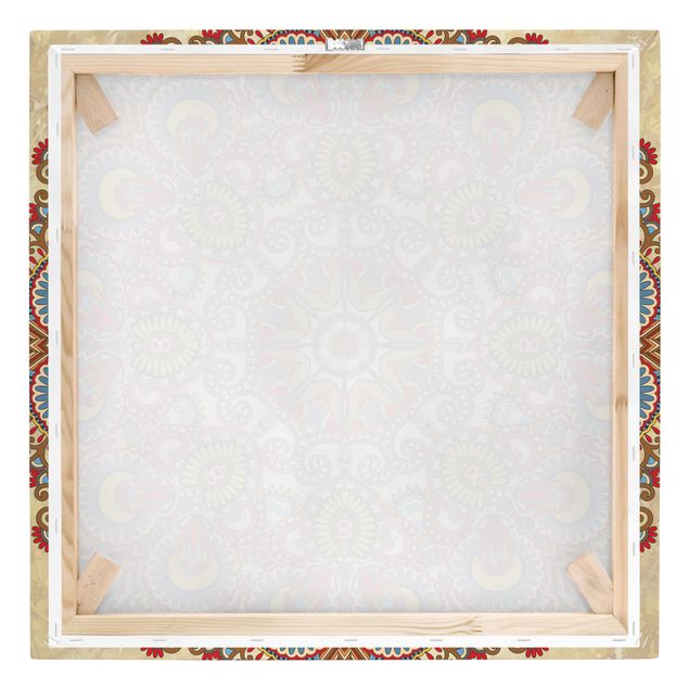 Impression sur toile - Coloured Mandala