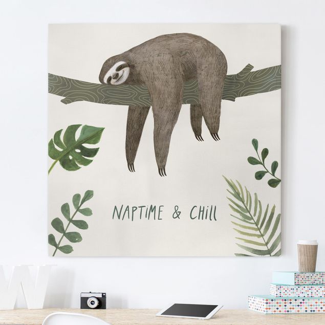 Tableaux moderne Sayings Sloth - Chill