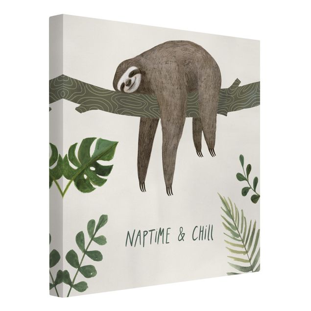 Tableau citation Sayings Sloth - Chill