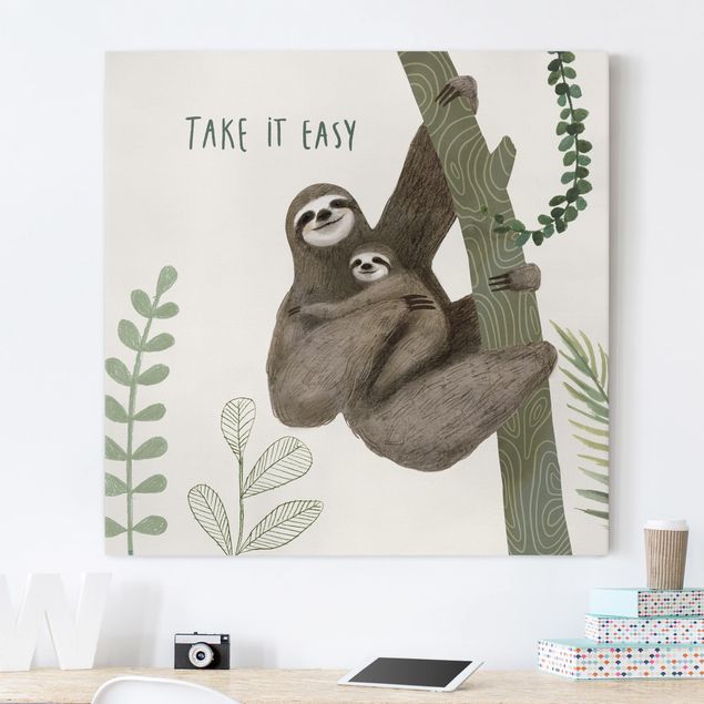 Tableaux modernes Sloth Sayings - Easy