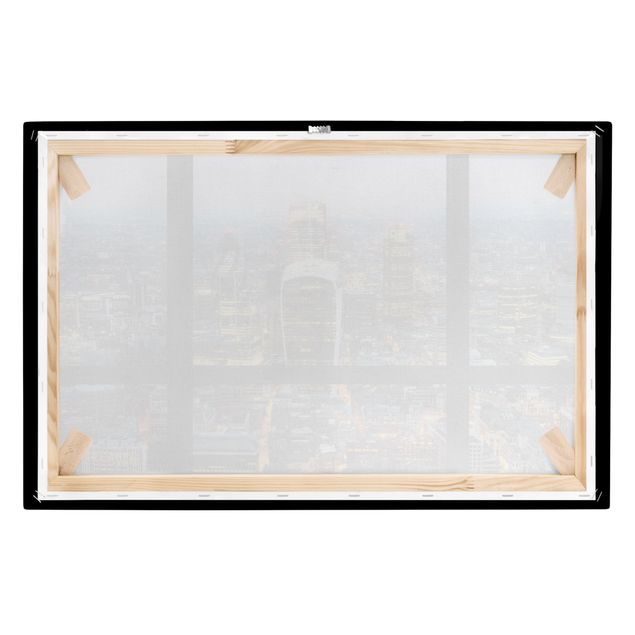 Tableaux muraux Vue de fenêtre - Skyline illuminée de Londres