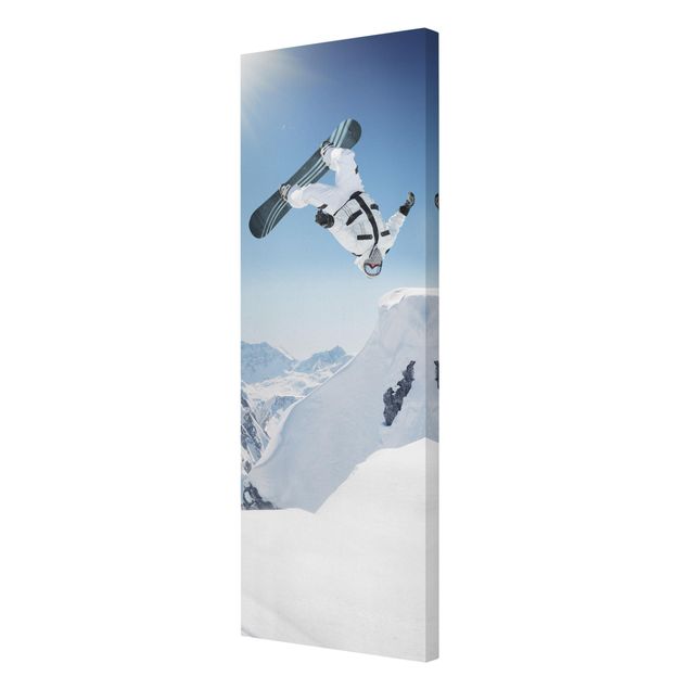 Tableaux muraux Snowboarder volant