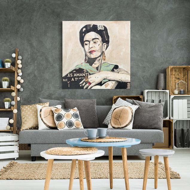 Tableau portraits Frida Kahlo - Collage No.4