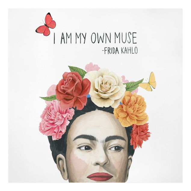 Tableau multicolor Pensées de Frida - Muse