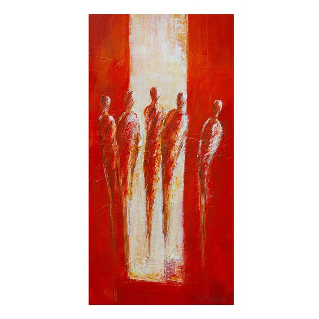 Tableaux de Petra Schüßler Cinq figures en rouge 02