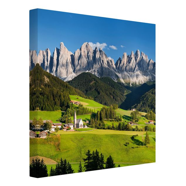 Tableau montagne Odle dans le Tyrol du Sud