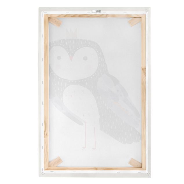 Impression sur toile - Crowned Owl Dark