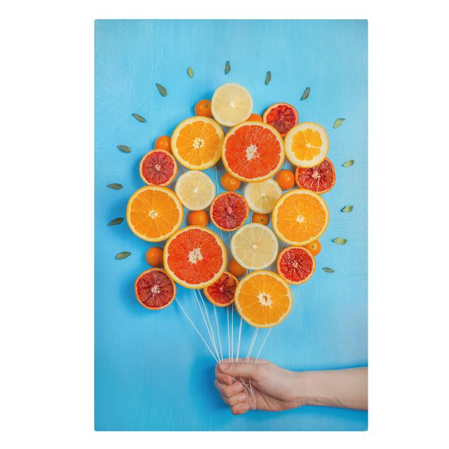 Tableaux sur toile avec légumes et fruit Félicitations en été