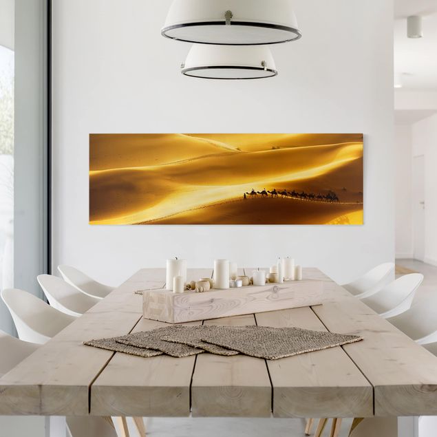 Tableaux sur toile avec désert Dunes d'or
