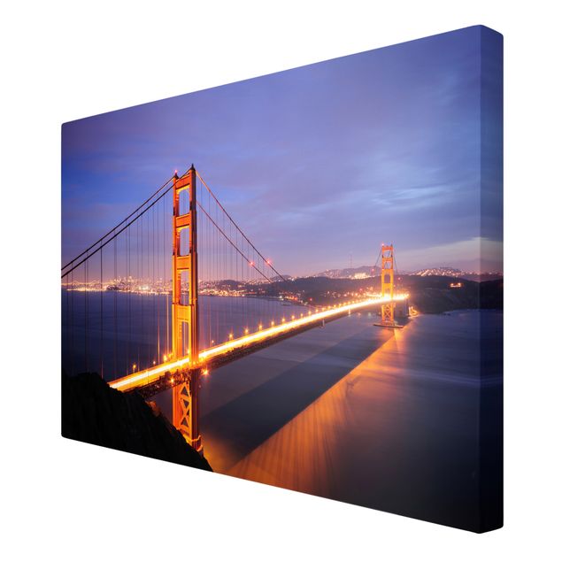 Tableau décoration Golden Gate Bridge la nuit
