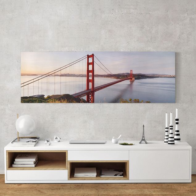 Tableau ville du monde Golden Gate Bridge à San Francisco