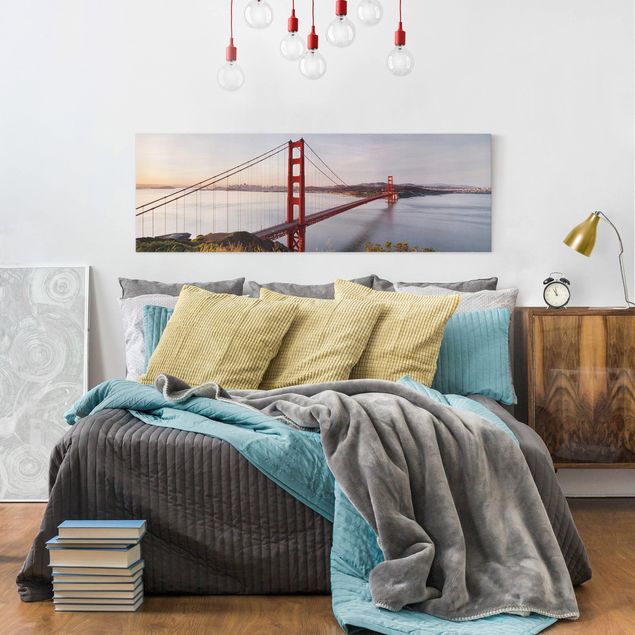 Tableau toile ville Golden Gate Bridge à San Francisco