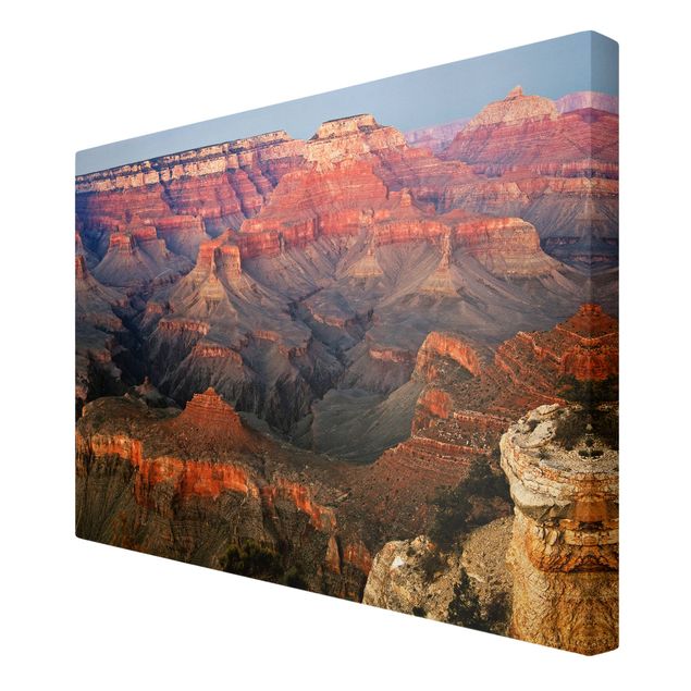Toile paysage montagne Grand Canyon après le coucher du soleil