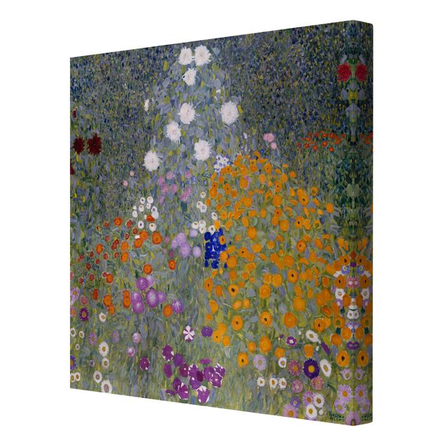 Tableaux florals Gustav Klimt - Jardin de cottage