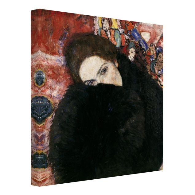Tableau moderne Gustav Klimt - Dame avec une moufle