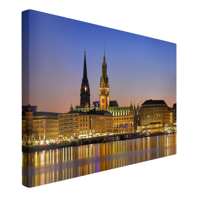 Tableau de ville Panorama de Hambourg