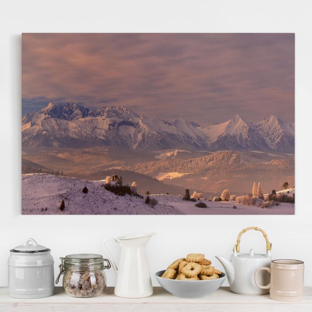 Déco mur cuisine High Tatra In The Morning