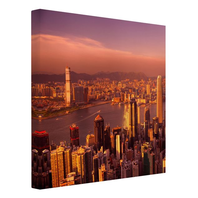 Tableaux modernes Hong Kong Sunset