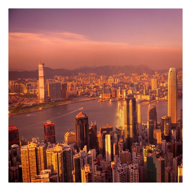 Tableau ville Hong Kong Sunset