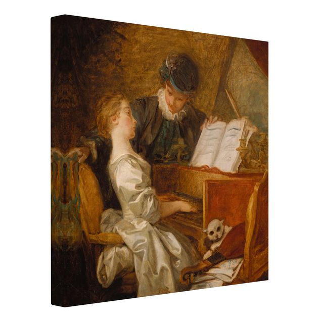 Tableau moderne Jean Honoré Fragonard - La leçon de piano