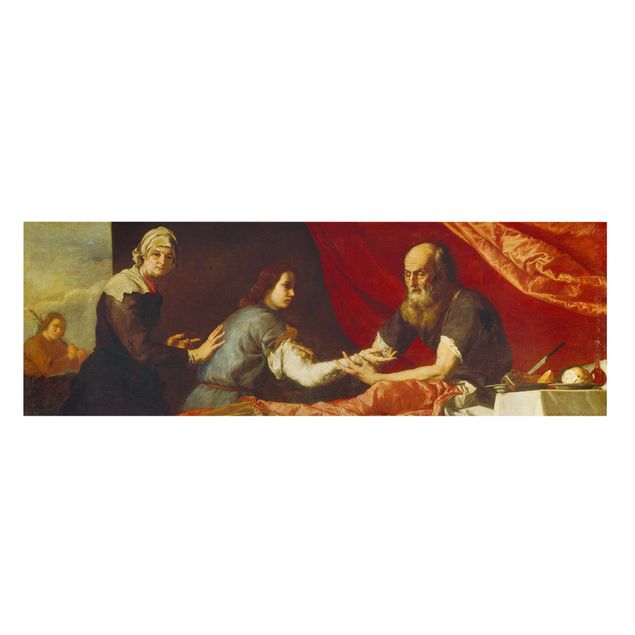 Tableau portrait Jusepe De Ribera - Isaac bénissant Jacob