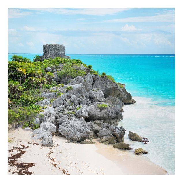 Tableaux mer Ruines de Tulum sur la côte caraïbe