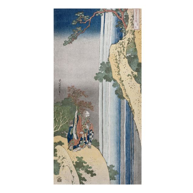 Toile paysage montagne Katsushika Hokusai - Le poète Rihaku