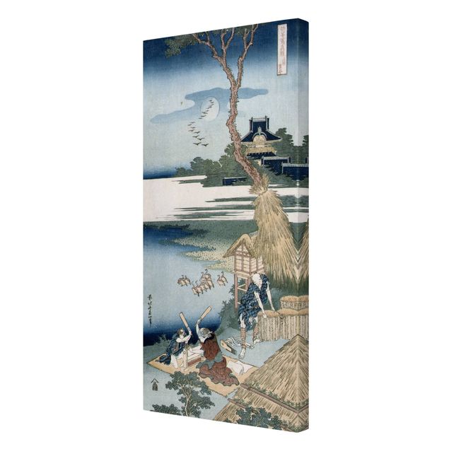 Tableaux nature Katsushika Hokusai - Un paysan traversant un pont