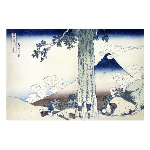 Toiles montagne Katsushika Hokusai - Col de Mishima dans la province de Kai