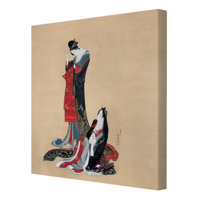 Tableaux de Katsushika Hokusai Katsushika Hokusai - Deux courtisanes