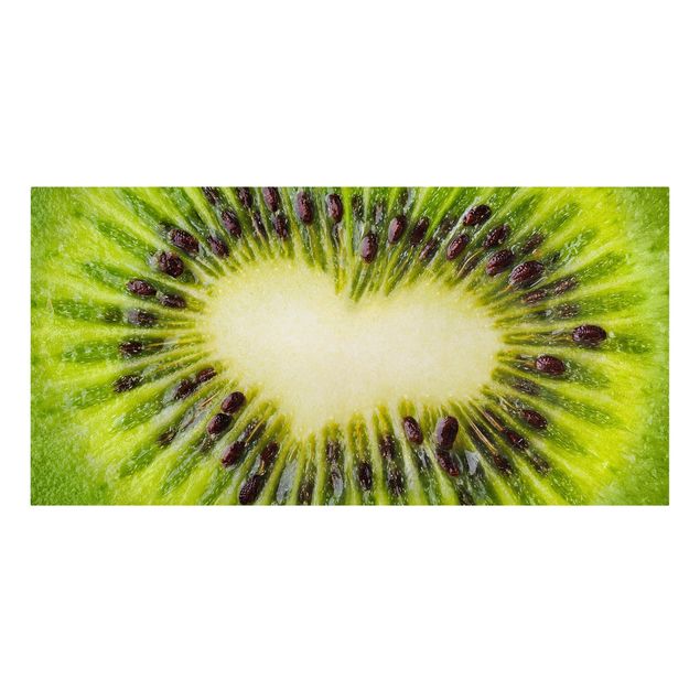 Tableaux sur toile avec légumes et fruit cœur de kiwi