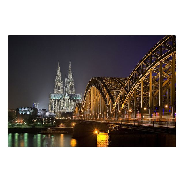 Tableau toile ville Cathédrale de Cologne
