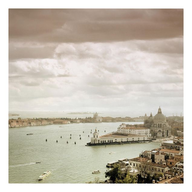 Tableau ville Lagune de Venise