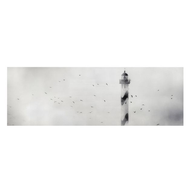 Tableaux oiseaux sur toile Phare Dans Le Brouillard