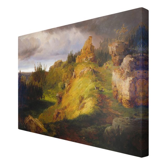 Tableau nature Louis Gurlitt - Paysage des montagnes géantes