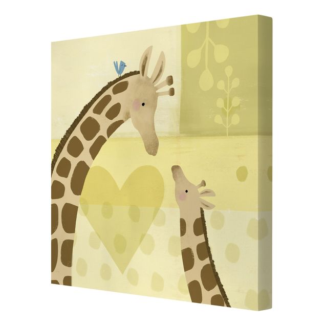 Tableau amour Maman et moi - Girafes