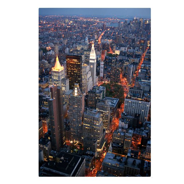 Tableau de ville Lumières de Manhattan