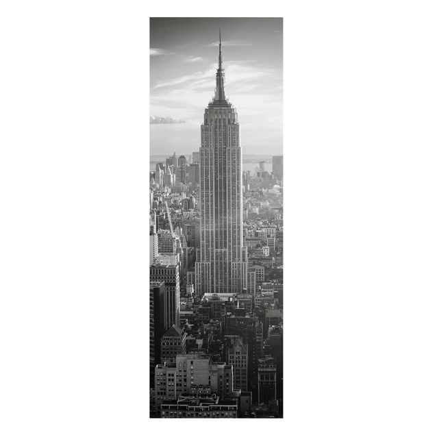 Tableaux sur toile en noir et blanc Manhattan Skyline