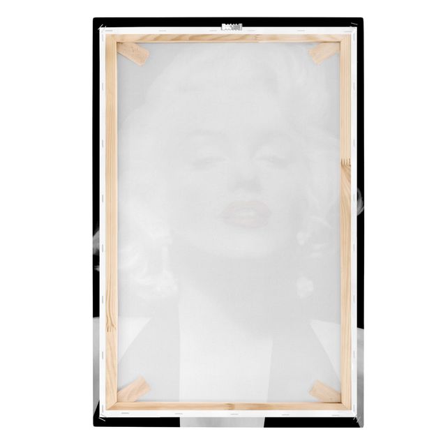 Impressions sur toile Marilyn aux lèvres rouges